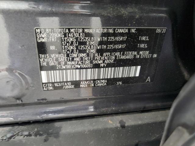 VIN 2T3W1RFV2MW106093 2021 Toyota RAV4, Xle no.13