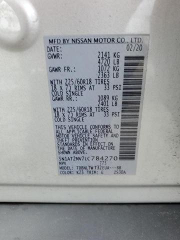 2020 NISSAN ROGUE S - 5N1AT2MV7LC784270