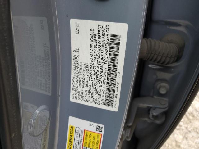 VIN 1HGCV1F4XNA028079 2022 Honda Accord, Sport Se no.12