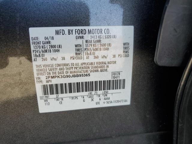 2018 FORD EDGE SE - 2FMPK3G90JBB95365