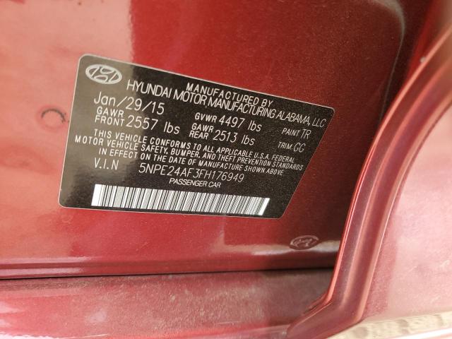 2015 HYUNDAI SONATA SE - 5NPE24AF3FH176949