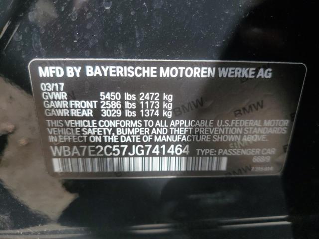 VIN WBA7E2C57JG741464 2018 BMW 7 SERIES no.12