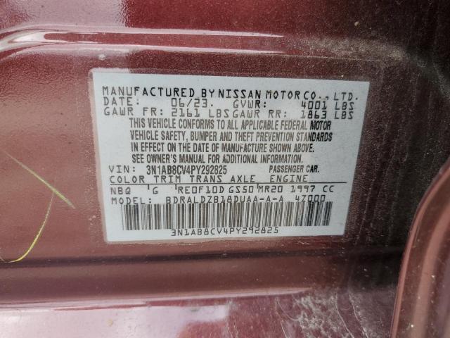 VIN 3N1AB8CV4PY292825 2023 Nissan Sentra, SV no.12