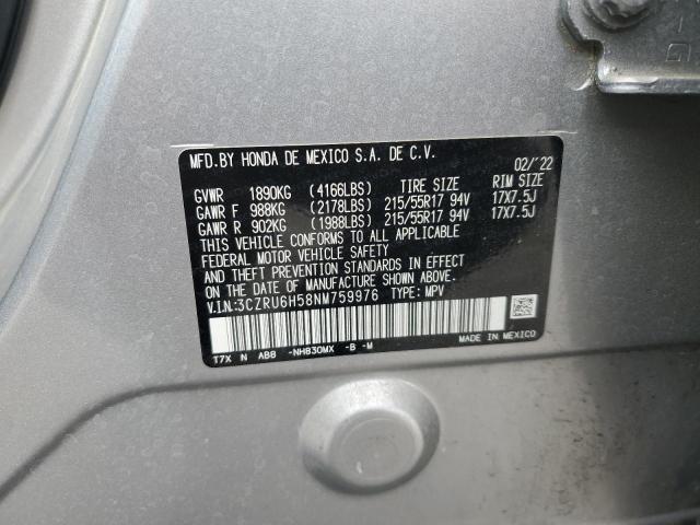 VIN 3CZRU6H58NM759976 2022 Honda HR-V, EX no.14