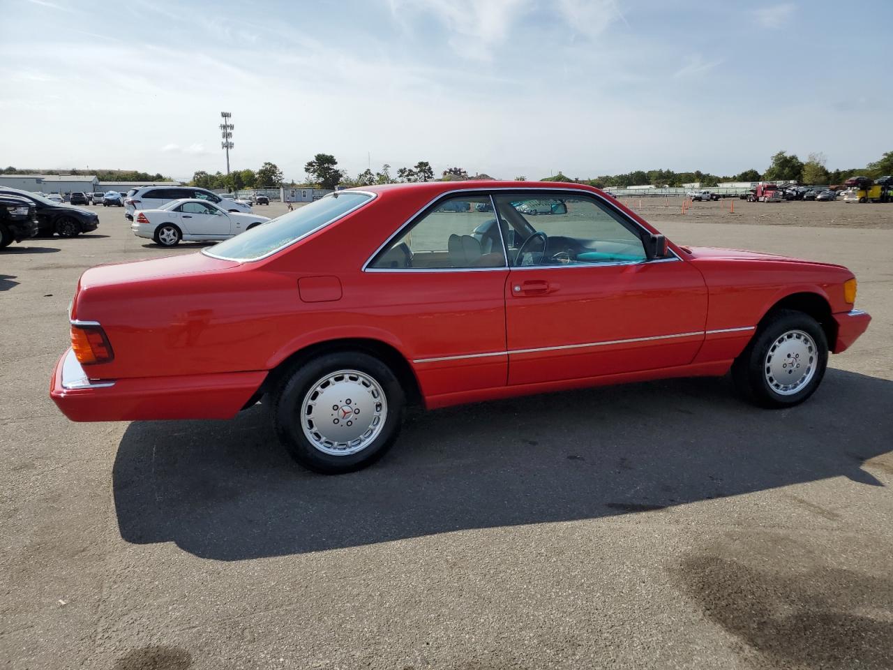 MERCEDES-BENZ 560 SEC 1988 red coupe gas WDBCA45D0JA390136 photo #4