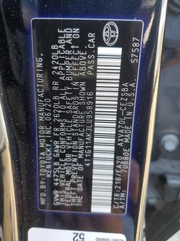2020 TOYOTA CAMRY SE - 4T1G11AK3LU958916