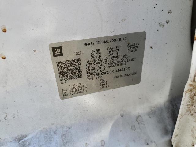 2019 CHEVROLET SUBURBAN K - 1GNSKGKC3KR246193