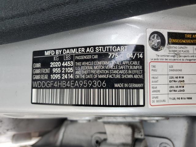 VIN WDDGF4HB4EA959306 2014 MERCEDES-BENZ C-CLASS no.12