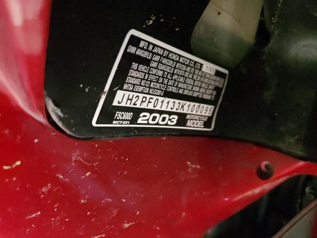 2003 HONDA FSC600 D JH2PF01133K100095