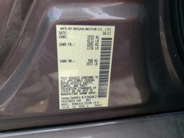 VIN 1N4AL3AP0FC470082 2015 Nissan Altima, 2.5 no.12