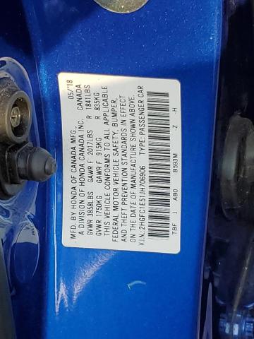 2018 HONDA CIVIC SI - 2HGFC1E51JH706906