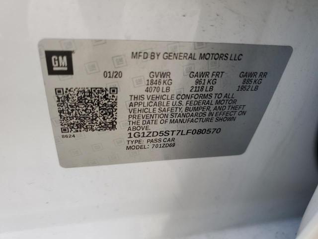 2020 CHEVROLET MALIBU LT - 1G1ZD5ST7LF080570