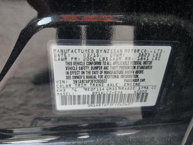 VIN 3N1AB7AP3FY260607 2015 Nissan Sentra, S no.13