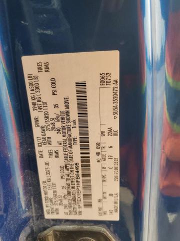 2017 FORD F150 SUPER - 1FTEX1EP1HFB54495