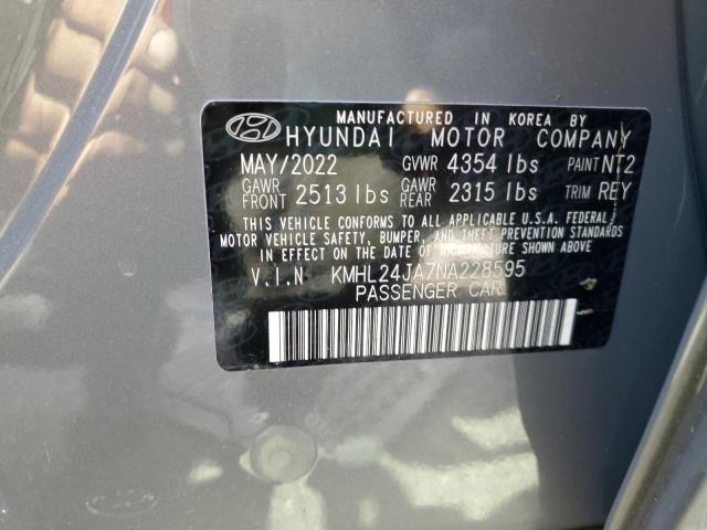 2022 HYUNDAI SONATA SE - KMHL24JA7NA228595