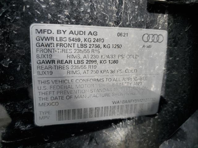 2021 AUDI Q5 PREMIUM - WA1BAAFY5M2127730