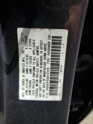 VIN 1HGCR2F82EA187479 2014 Honda Accord, Exl no.13