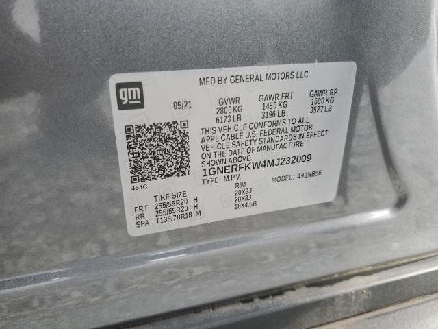 2021 CHEVROLET TRAVERSE L - 1GNERFKW4MJ232009