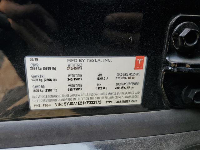2019 TESLA MODEL S - 5YJSA1E21KF333172