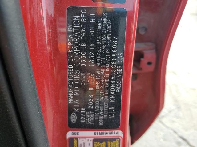 2016 KIA RIO EX - KNADN4A33G6686087