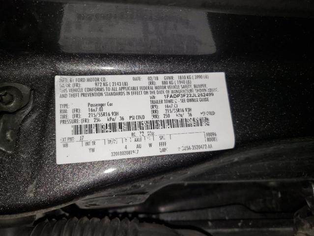 2018 FORD FOCUS SE - 1FADP3F22JL262499