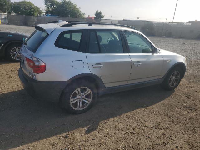 BMW X3 3.0I 2005 silver 4dr spor gas WBXPA93465WD17225 photo #4