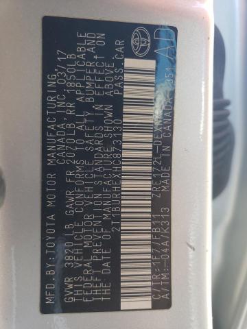 2017 TOYOTA COROLLA L - 2T1BURHEXHC873130