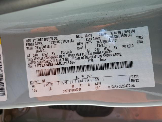 2021 FORD RANGER XL - 1FTER4EH6MLD93587