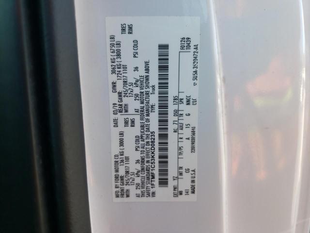 2019 FORD F150 - 1FTMF1C53KKD08235