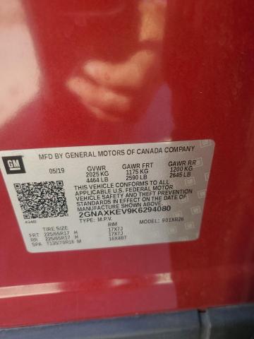 2019 CHEVROLET EQUINOX LT - 2GNAXKEV9K6294080