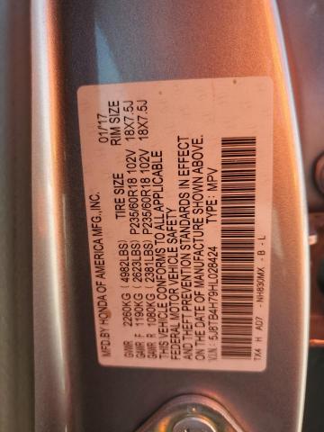 VIN 5J8TB4H79HL028424 2017 Acura RDX, Advance no.12