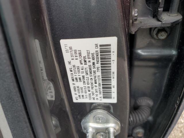 2011 HONDA ACCORD LX 1HGCP2F38BA110279  69038204