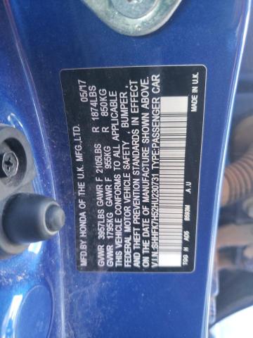 2017 HONDA CIVIC EX - SHHFK7H52HU230731