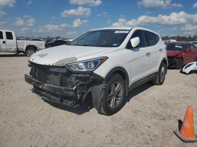 HYUNDAI SANTA FE S 2018 white  gas 5NMZT3LB0JH096419 photo #1