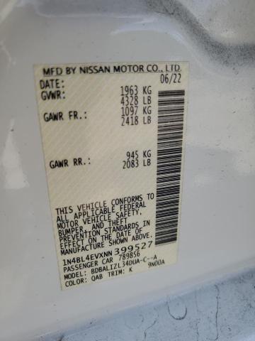 2022 NISSAN ALTIMA SL - 1N4BL4EVXNN399527