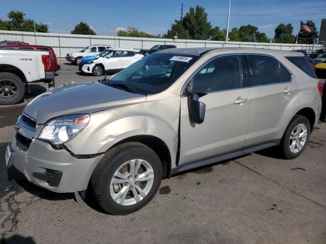 CHEVROLET EQUINOX LS 2012 cream  flexible fuel 2GNFLCEK1C6243025 photo #1