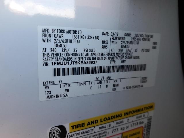 2019 FORD EXPEDITION - 1FMJU1JT5KEA36937