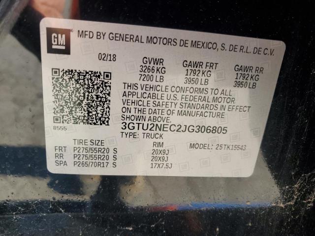 2018 GMC SIERRA K15 - 3GTU2NEC2JG306805
