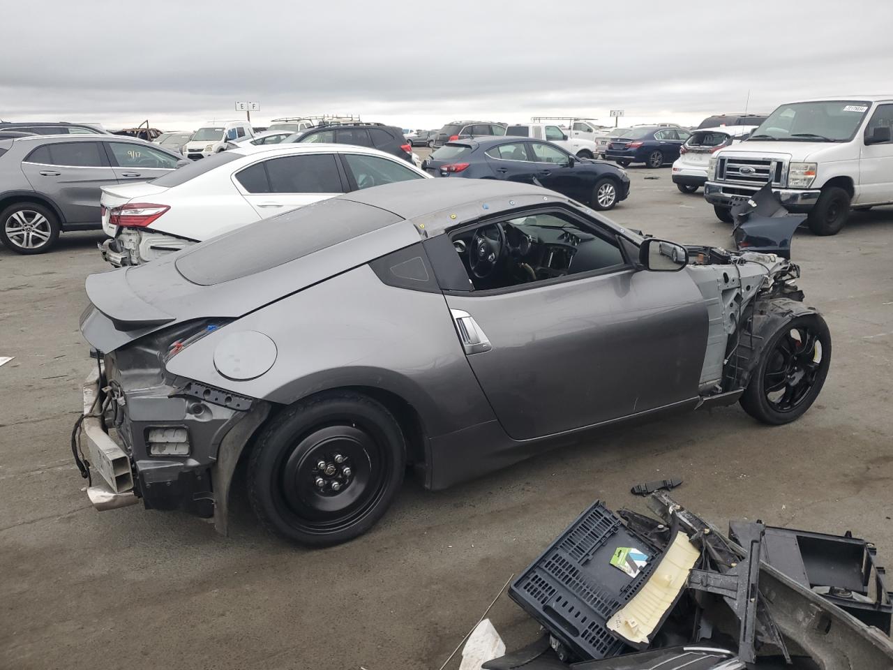 NISSAN 370Z BASE 2015 gray  gas JN1AZ4EH3FM443554 photo #4