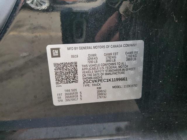 2019 CHEVROLET 1500 SILVE - 2GCVKPEC1K1199661