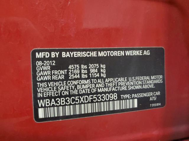 VIN WBA3B3C5XDF533098 2013 BMW 3 Series, 328 XI no.12