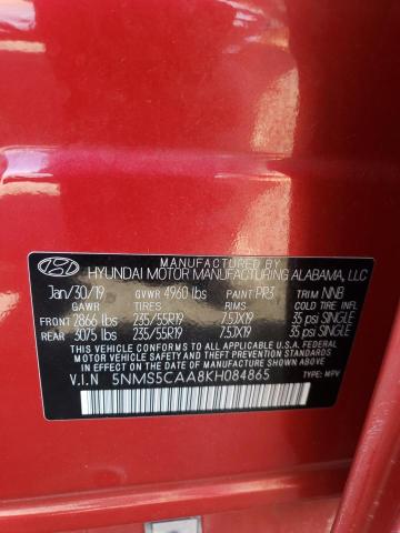 2019 HYUNDAI SANTA FE L - 5NMS5CAA8KH084865