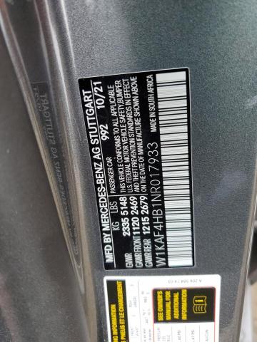 2022 MERCEDES-BENZ C 300 4MAT - W1KAF4HB1NR017933
