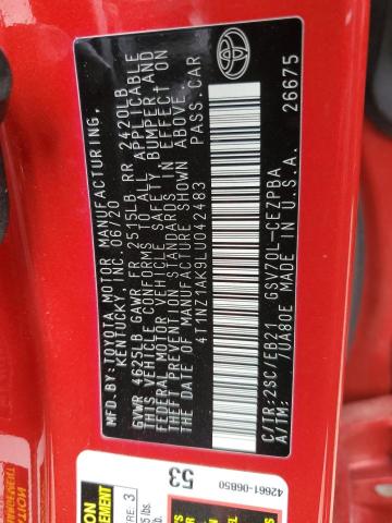 2020 TOYOTA CAMRY TRD - 4T1NZ1AK9LU042483