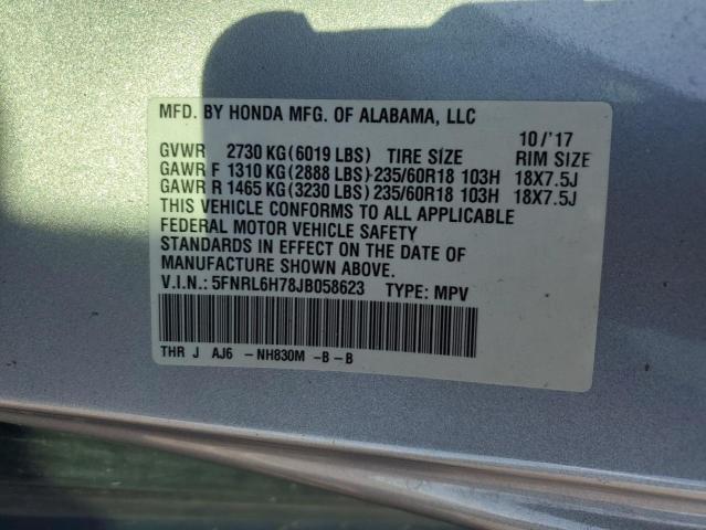 2018 HONDA ODYSSEY EX - 5FNRL6H78JB058623