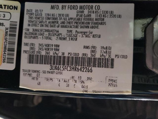 2017 LINCOLN MKZ RESERV - 3LN6L5FC3HR642266