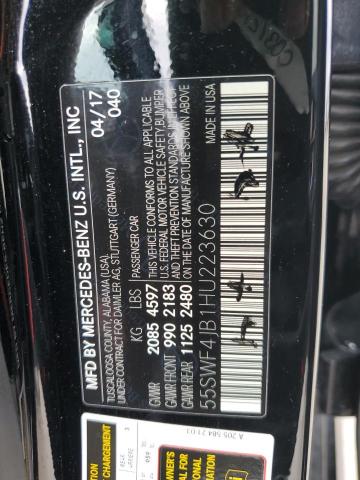 2017 MERCEDES-BENZ C 300 - 55SWF4JB1HU223630