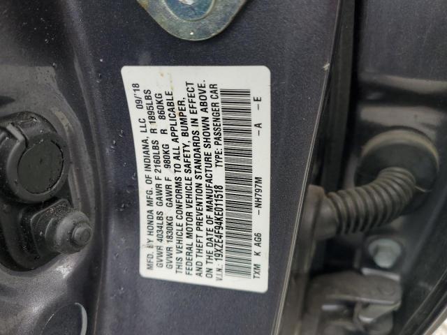 2019 HONDA INSIGHT TO 19XZE4F94KE011518