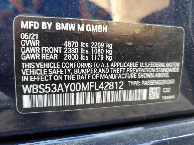 2021 BMW M3 WBS53AY00MFL42812