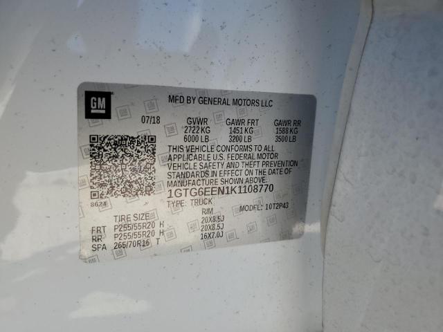2019 GMC CANYON DEN 1GTG6EEN1K1108770